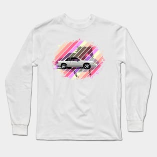 White 88 Ford Fox Body Mustang Long Sleeve T-Shirt